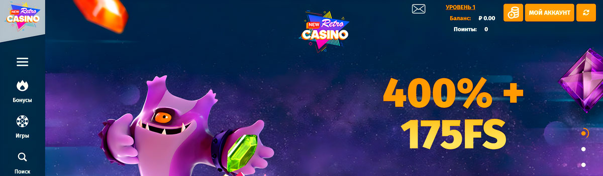 New Retro Casino Resmi web sitesi